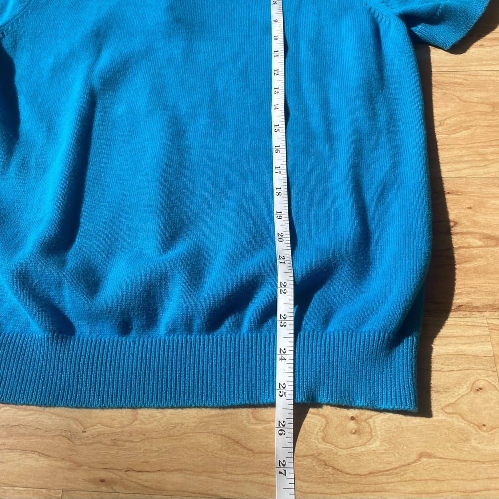 Vintage Ralph Lauren Rugby Collared Knit Blue White Embroidered Crest Heritage L - Picture 6 of 7